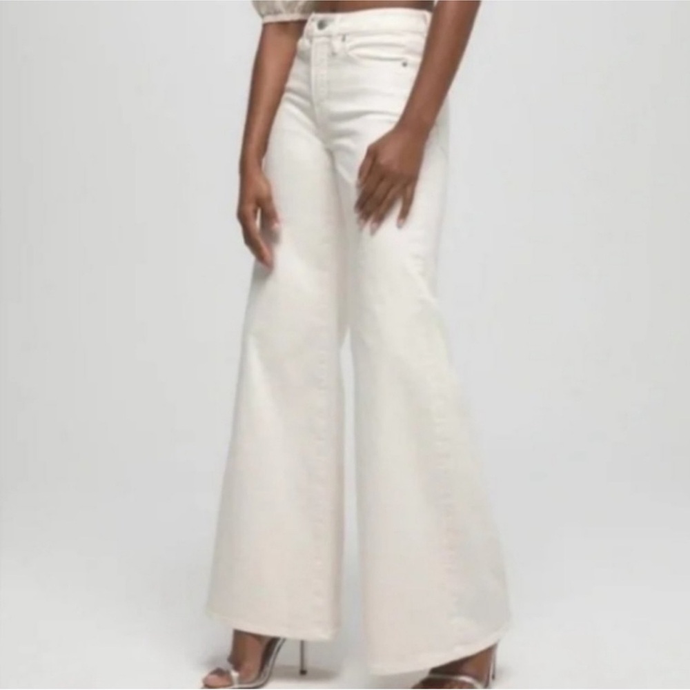 Good American Good Waist Palazzo Jean